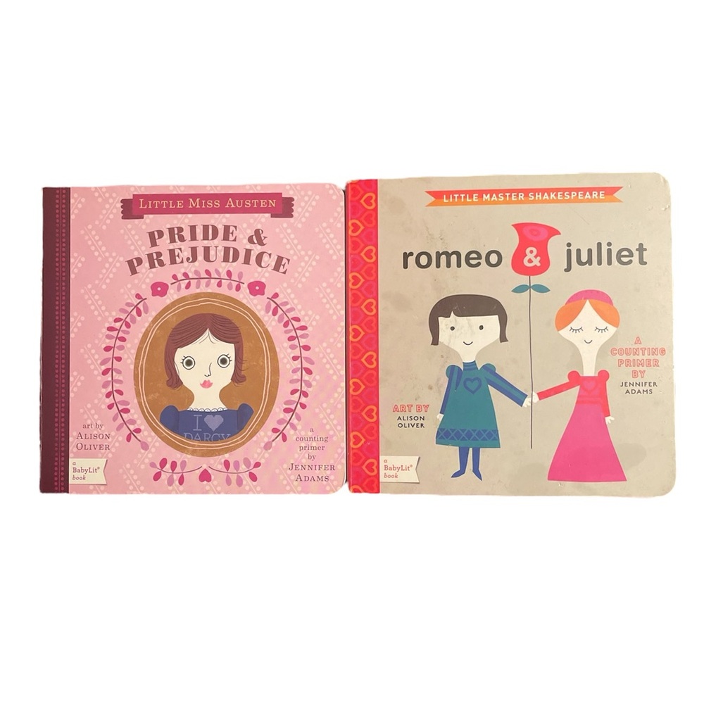 BabyLit Pride & Prejudice, Romeo & Juliet board books
